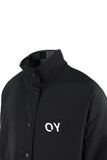 オーワイ(OY) CHECK LOGO REVERSIBLE JACKET-BLACK