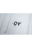 オーワイ(OY) PAINT LOGO HOODIE-WHITE