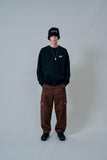 オーワイ(OY) TWIST CARGO PANTS-BROWN