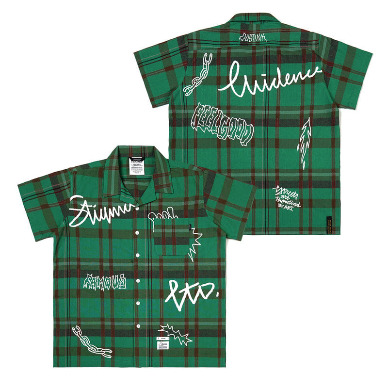 STIGMA(スティグマ) 22 GORGEOUS SHORT SLEEVES SHIRTS GREEN
