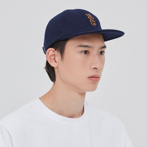 ロマンティッククラウン(ROMANTIC CROWN) RC LOGO WOOL BALL CAP_NAVY