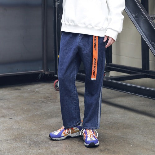 メスノウン(MASSNOUN) SL LOGO BUCKLE WEB BELT MFEAA001-OR