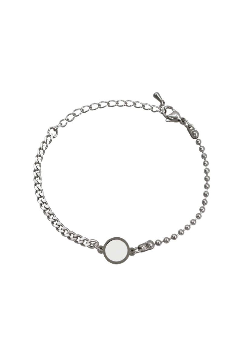 BLACKPURPLE (ブラックパープル)  Ball Half Color Bracelet