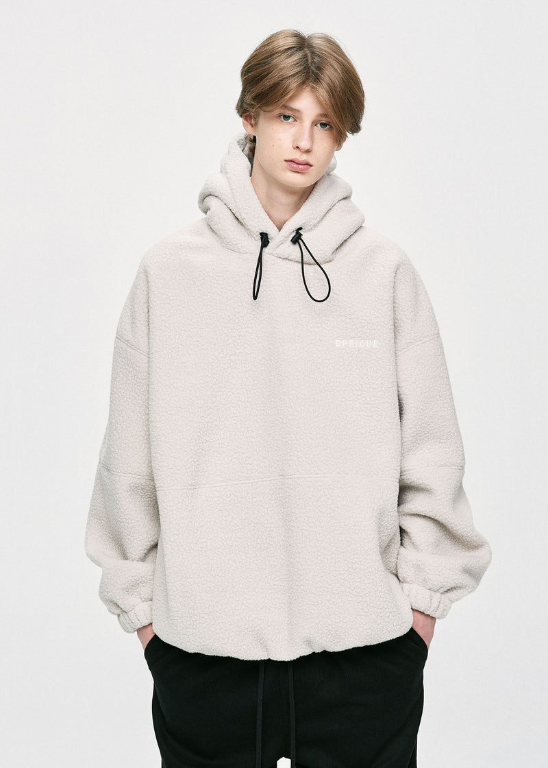 ディープリーク(DPRIQUE) OVERSIZED FLEECE HOODIE - IVORY