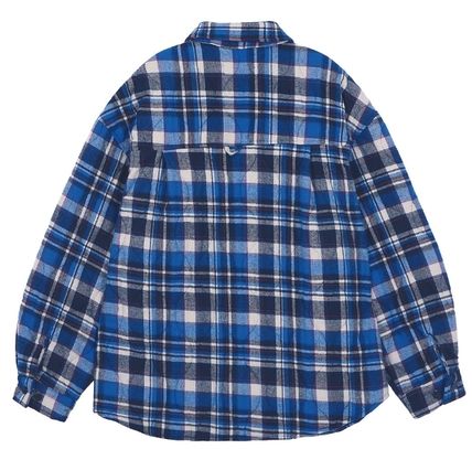 ORDINARY PEOPLE(オーディナリーピープル) BULE CHECK QUILTING JACKET