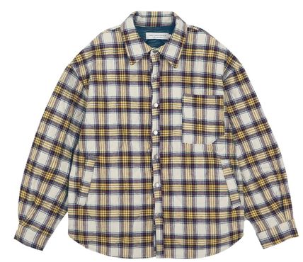 ORDINARY PEOPLE(オーディナリーピープル) YELLOW CHECK QUILTING JACKET