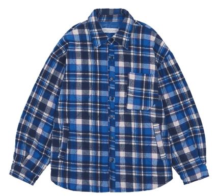 ORDINARY PEOPLE(オーディナリーピープル) BULE CHECK QUILTING JACKET