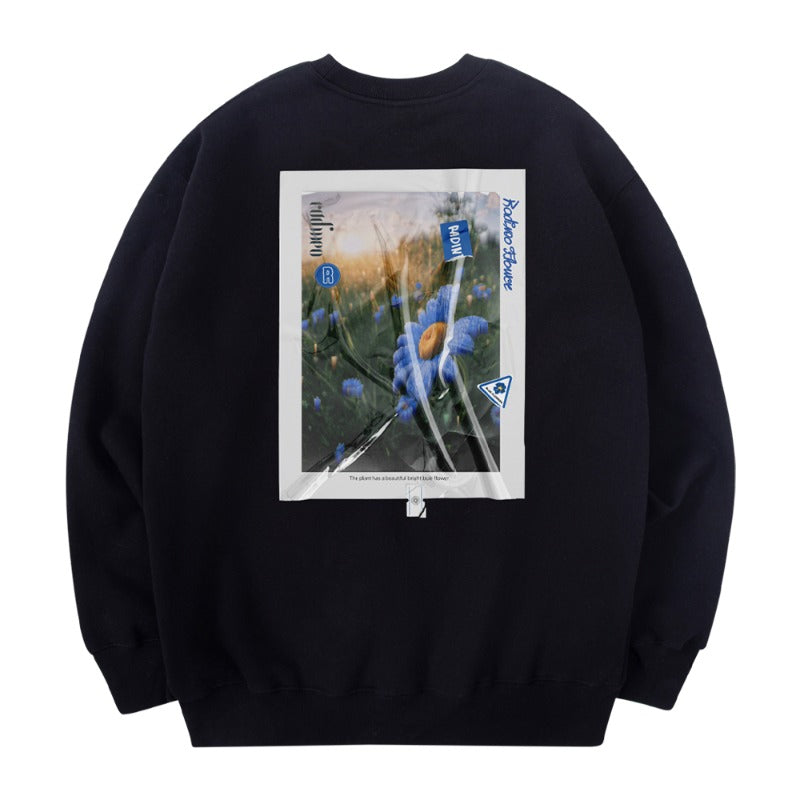 RADINEO (ラディネオ)　Triangle Flower Sweatshirt Black