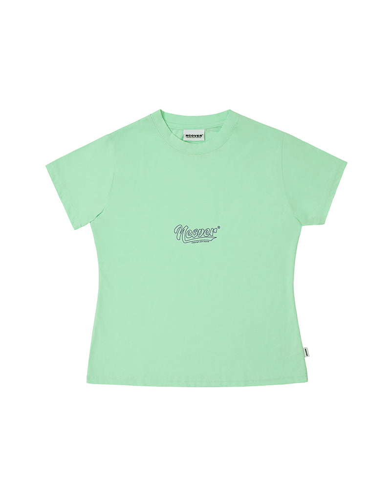 NCOVER（エンカバー）LAYOUT LOGO TSHIRT-MINT