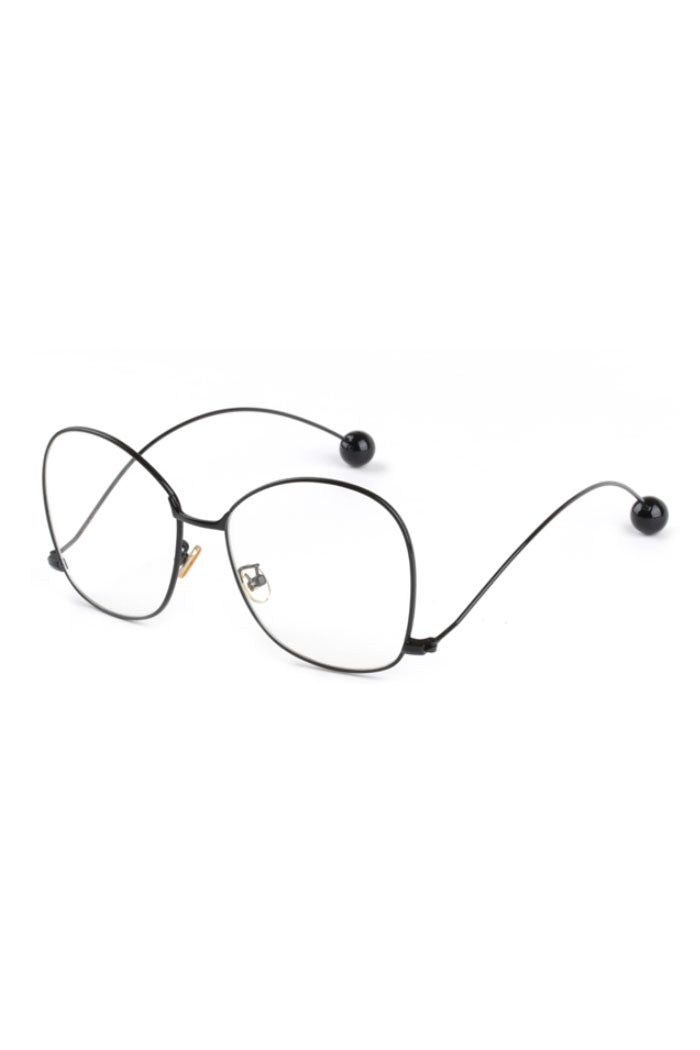 BLACKPURPLE (ブラックパープル)  Wave Dodge Glasses (Black)