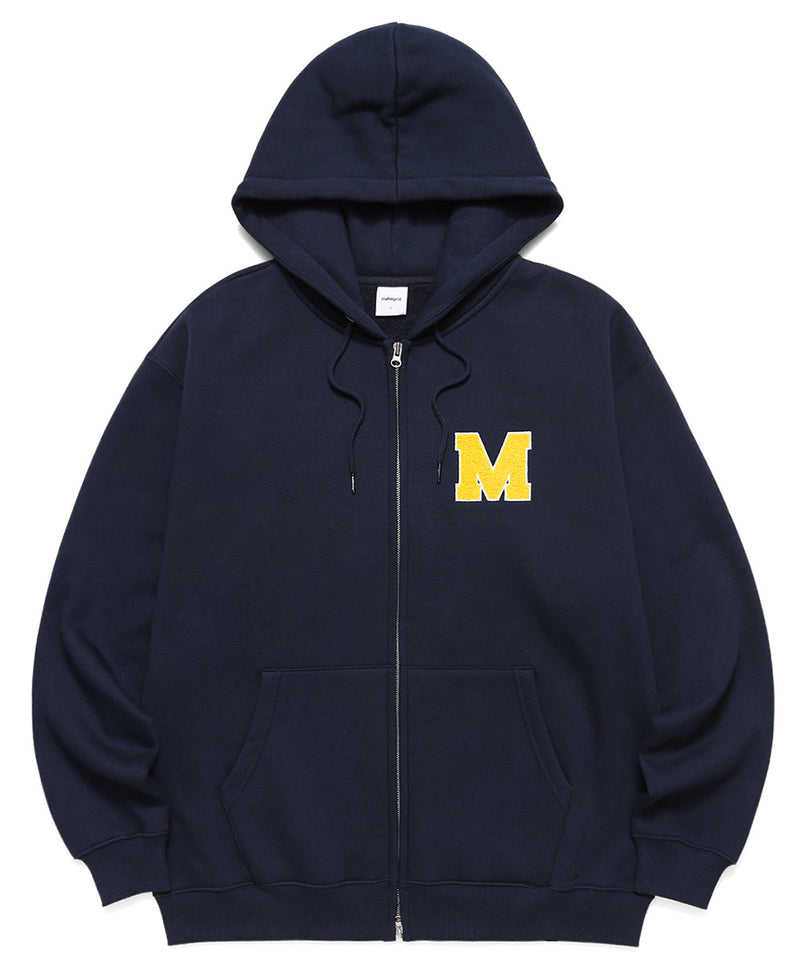 mahagrid (マハグリッド) M LOGO FULL-ZIP HOODIE [NAVY]