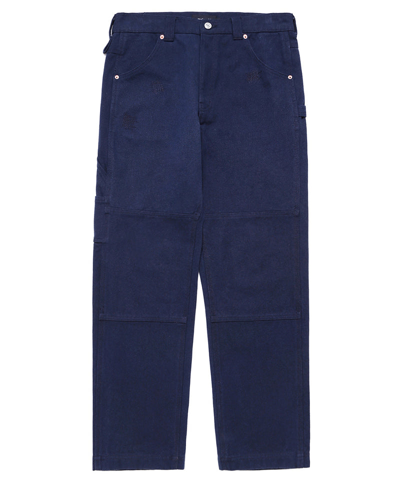 mahagrid (マハグリッド) DAMAGED CARPENTER PANT [BLUE]