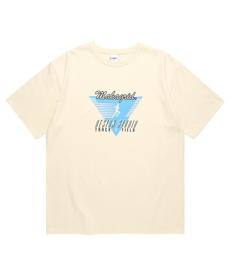 mahagrid (マハグリッド)  TRACK AND FIELD TEE [CREAM]