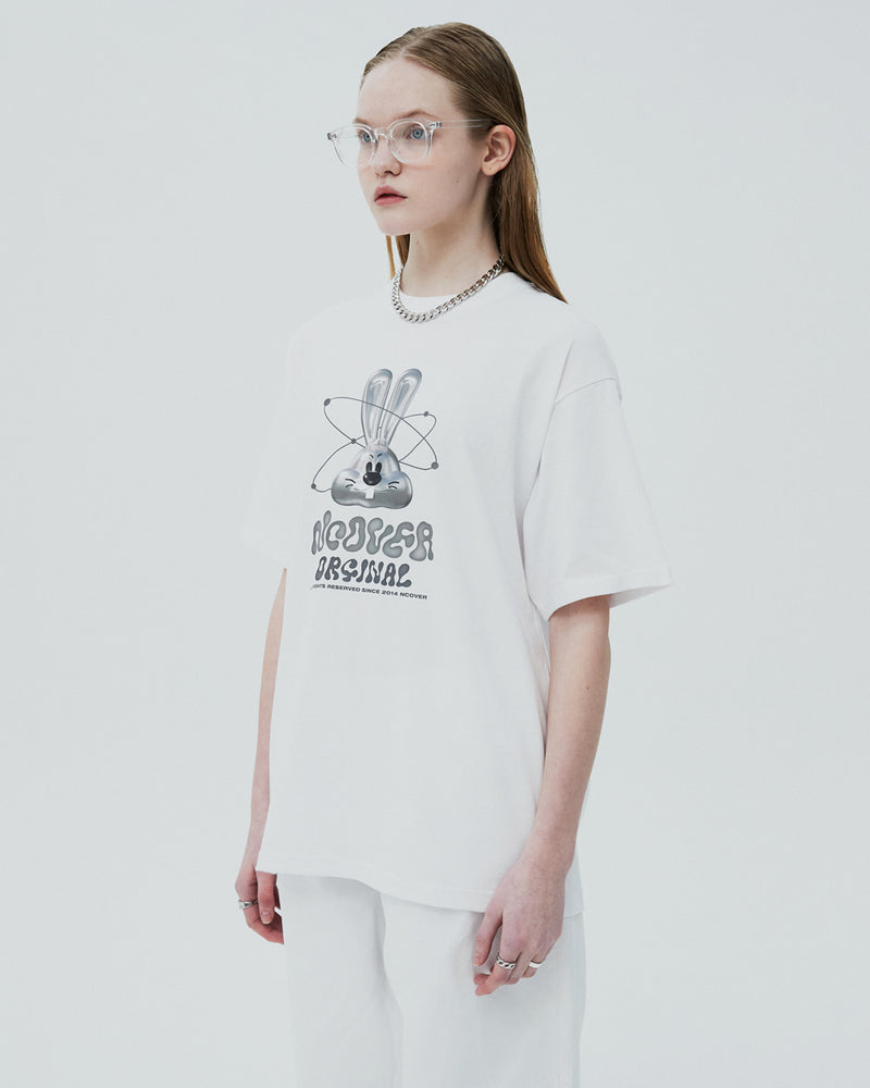 NCOVER（エンカバー）3D ZET FACE TSHIRT-WHITE