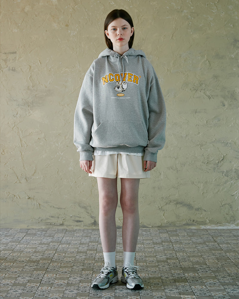NCOVER（エンカバー）TOBY FACE ARCH LOGO HOODIE-GREY