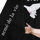 アクメドラビ(acme' de la vie) ADLV BABY FACE HOODIE BLACK STOP THE WAR ON CHILDREN