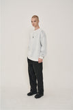 オーワイ(OY) BACK LOGO ZIPPER KNIT-WHITE