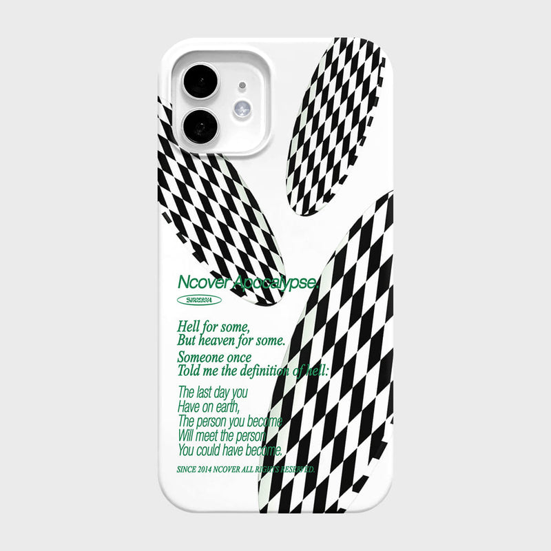 NCOVER（エンカバー） THREE CHECKER TEXT-WHITE(HARD)