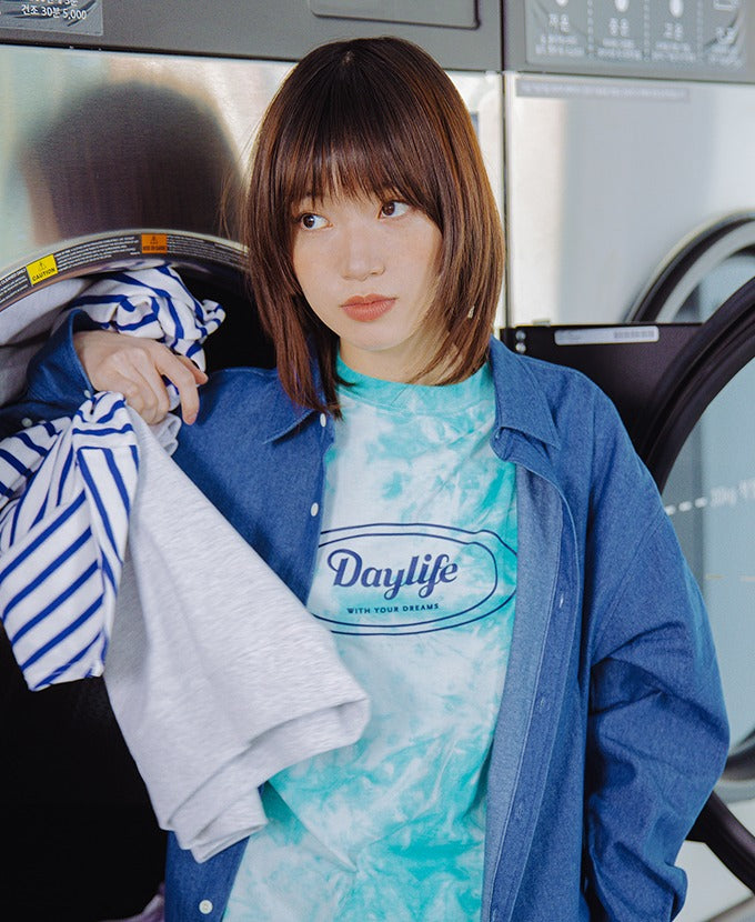 デイライフ(Daylife) Signature Logo Half T-shirt (Mint)