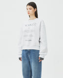 NCOVER（エンカバー）IN TO THE HEAVEN TEXT SWEATSHIRT-WHITE MELANGE