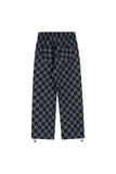 オーワイ(OY) OVER CHECK LOGO PANTS-BLACK