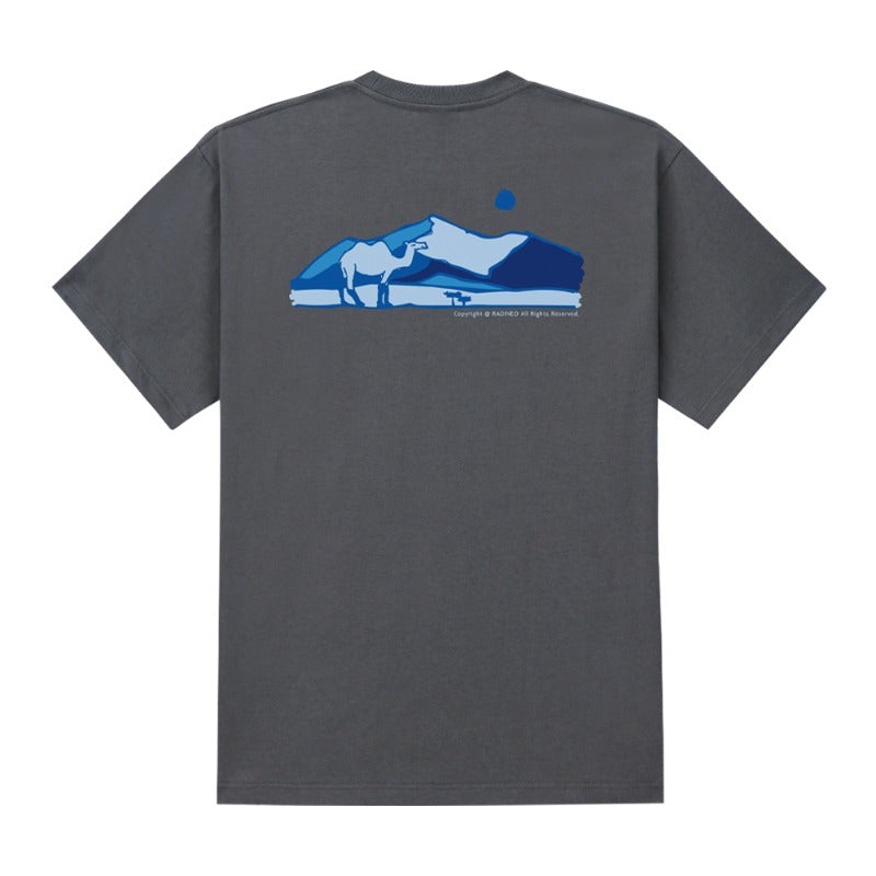 RADINEO (ラディネオ)　Blue camel grey short-sleeved T-shirt