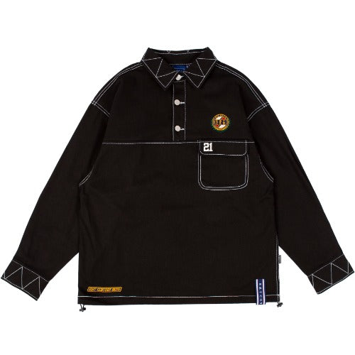 ロマンティッククラウン(ROMANTIC CROWN) 21C BOYS COTTON ANORAK_BLACK