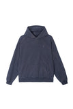 GRAFFITIONMIND(グラフィティオンマインド)          EMBROIDERED LOGO SPRAY WASHED HOODIE (NAVY)