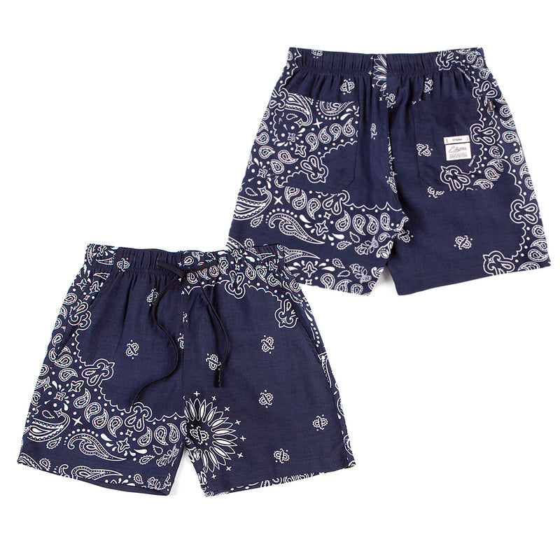 STIGMA(スティグマ)  PAISLEY RAYON SHORT PANTS NAVY