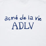 アクメドラビ(acme' de la vie)  GLOSSY BASIC LOGO SHORT SLEEVE T-SHIRT WHITE