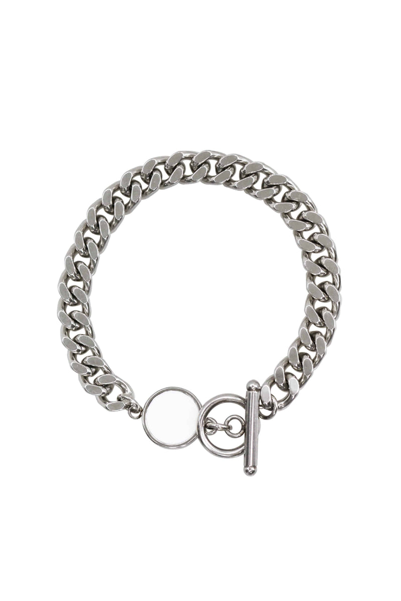 BLACKPURPLE (ブラックパープル)  Chain Half Color Bracelet