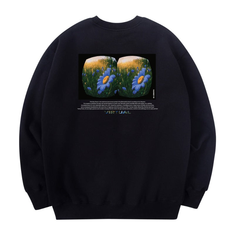 RADINEO (ラディネオ)　Virtual Flower Sweatshirt Black