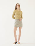 TMO BY 13MONTH（ティーエムオーバイサーティンマンス）TWEED A-LINE MINI SKIRT (MINT)