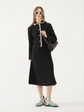 TMO BY 13MONTH（ティーエムオーバイサーティンマンス）TWEED MIDI SKIRT (BLACK)
