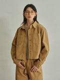 TMO BY 13MONTH（ティーエムオーバイサーティンマンス）TWO POCKET DENIM JACKET (CAMEL)