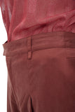 レイブレス(LABELESS) RED SIDE POCKET WIDE TROUSERS