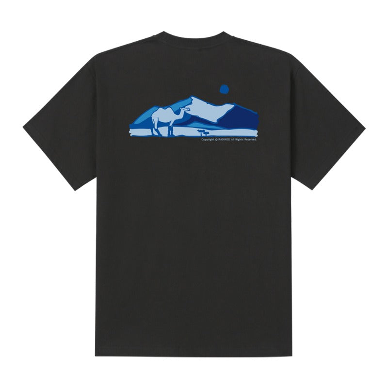 RADINEO (ラディネオ)　Blue camel black short-sleeved T-shirt