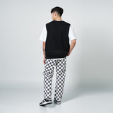 アクメドラビ(acme' de la vie)  ARCH LOGO EMBROIDERY VEST BLACK