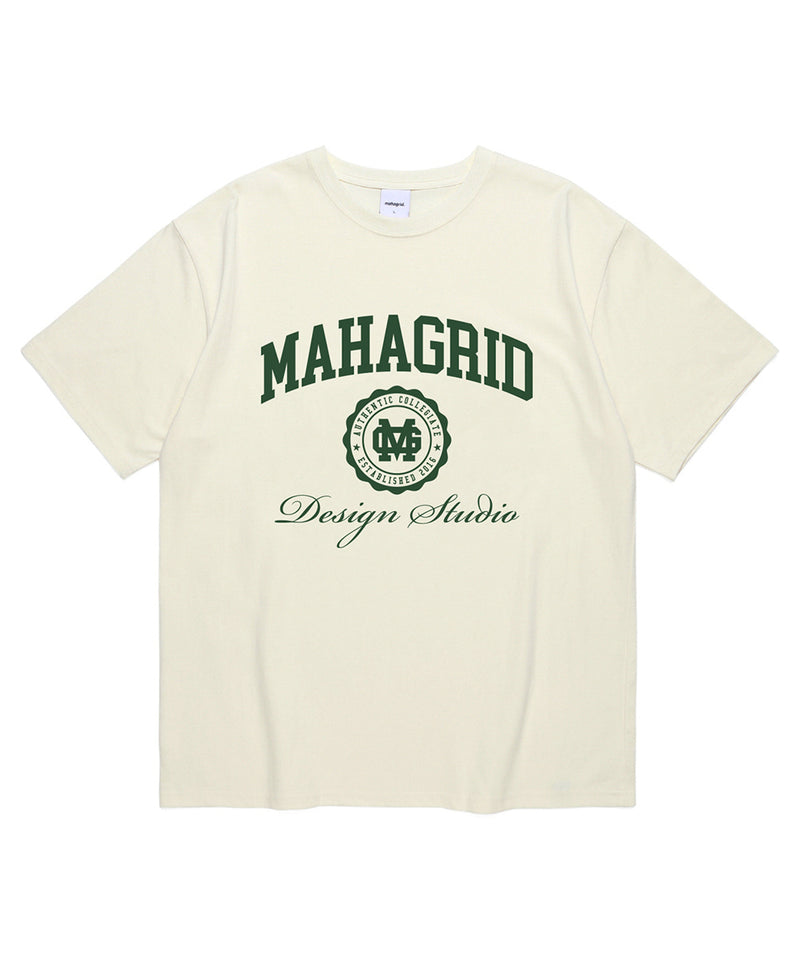 mahagrid (マハグリッド)  AUTHENTIC LOGO TEE [CREAM]