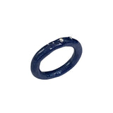 Nff(エヌエフエフ) 	 silver ball point ring_navy