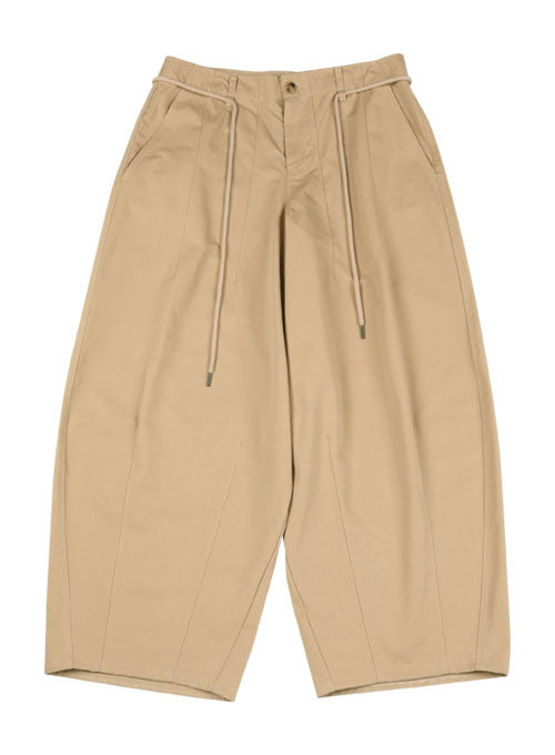 アジョバイアジョ(AJOBYAJO)  Oversized Cotton Nylon Pants [Beige]