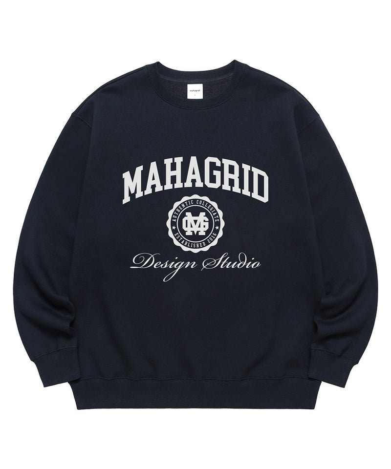 mahagrid (マハグリッド) AUTHENTIC SWEATSHIRT [NAVY]