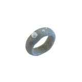 Nff(エヌエフエフ) 	 seed pearl grey ring