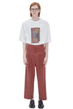 レイブレス(LABELESS) RED SIDE POCKET WIDE TROUSERS