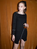 BABLETWO  (ビーエーブルトゥー)      Luna Mix Dress [black]