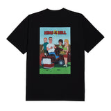 アクメドラビ(acme' de la vie)   BACKYARD FAMILY - BLACK SHORT SLEEVE T-SHIRT