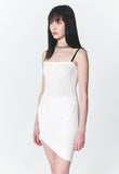 INPREP (インプレップ）Raw Edge Mini Dress White