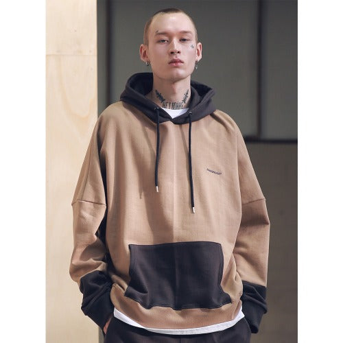 メスノウン(MASSNOUN) SL LOGO DIVIDE OVERSIZED HOODIE MSNHD001-BG