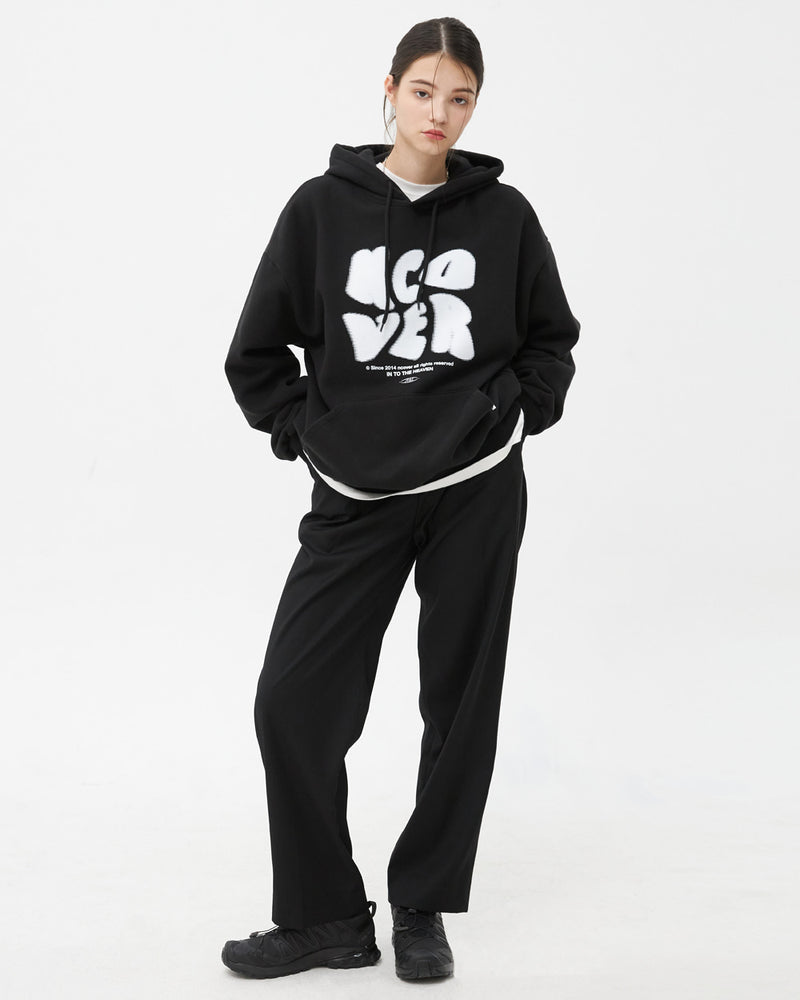 NCOVER（エンカバー）POINTAGE LOGO HOODIE-BLACK