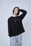 オーワイ(OY) TEXT FLOWER LONG SLEEVE-BLACK